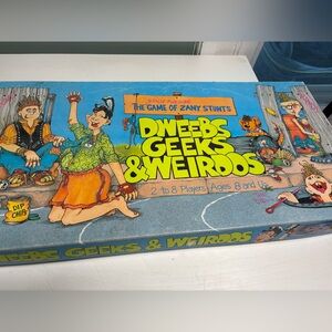 Dweebs Geeks And Weirdos Vintage Board Game 1988 not fully complete